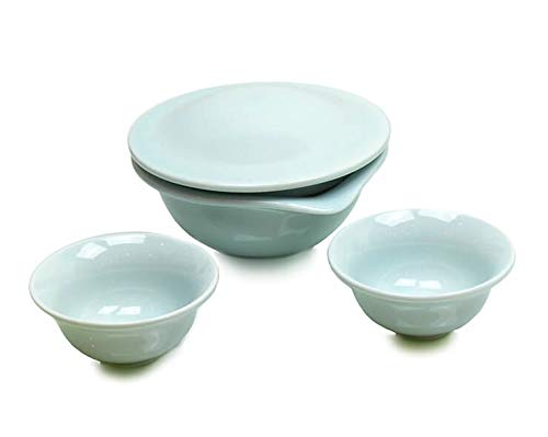 Celadon Shiboridashi Set mit zwei Teeschalen 1 Set von KOBU-TEE