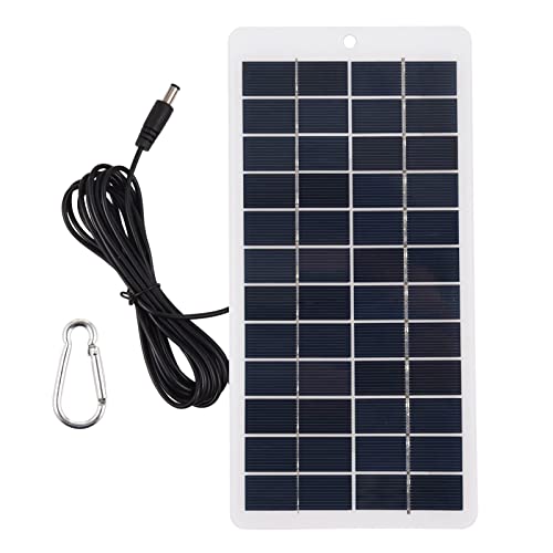 KOCAN 5W 12V Polykristallines Solarpanel Tragbares Solarenergie-Mini-Hochleistungs-Solarmodul mit DC-Anschluss von KOCAN