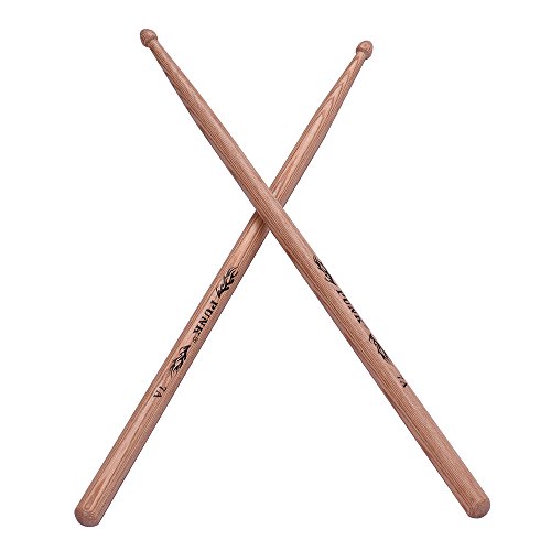 KOCAN Ein Paar 7A Holz Drumsticks Drum Sticks Hickory Holz Drum Set Zubehör,Stöcke für Drum von KOCAN