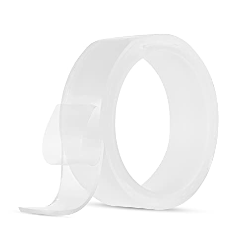 KOCAN Nano Tape Rolle Doppelseitiges Klebeband 30 mm * 3 m * 2 mm Spurenlos Waschbares Nano Tape Stick Grip Gel Wiederverwendbare Nano Gel Pads zur Befestigung von Autoscheiben Glas Teppichmatten Foto von KOCAN