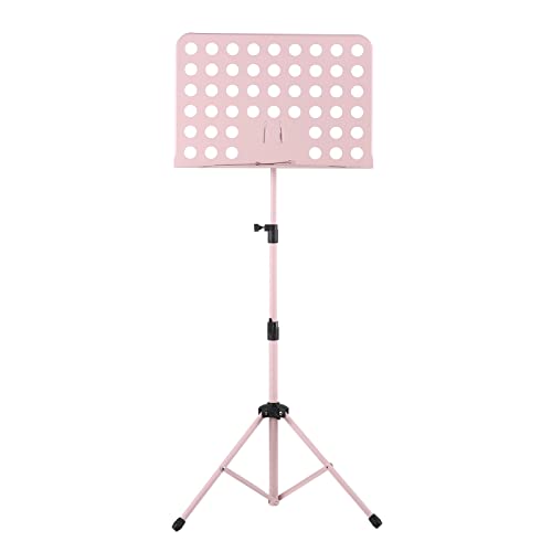 KOCAN Notenständer, Portable Metal Music Stand Abnehmbare Musikinstrumente für Klavier Violine Gitarre Noten Pink KOCAN Notenständer, Portable Metal Music Stand Abnehmbare Musikinstrumente für Klavier Violine Gitarre Noten Pink von KOCAN