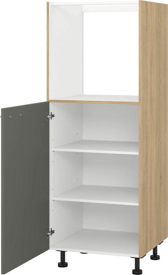 KOCHSTATION Backofenumbauschrank "KS-Scafa", wahlweise Türschlag rechts oder links Breite/Höhe: 60/150 cm, mit zwei Einlegeböden von KOCHSTATION