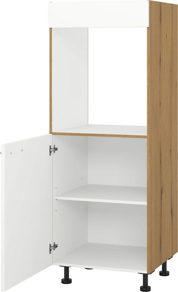 KOCHSTATION Backofenumbauschrank "KS-Scafa", wahlweise Türschlag rechts oder links Breite/Höhe: 60/150 cm, mit einem Einlegeboden von KOCHSTATION