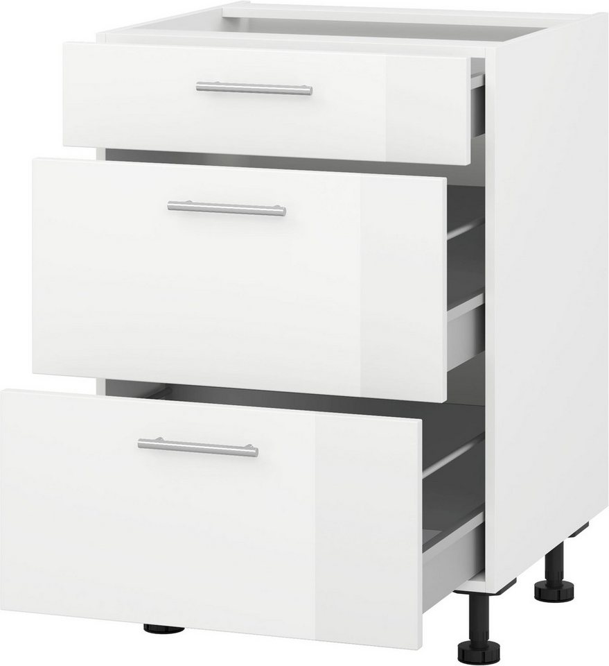 KOCHSTATION Herdumbauschrank "KS-Scafa" Breite 60 cm, mit zwei Auszügen und einem Schubkasten KOCHSTATION Herdumbauschrank "KS-Scafa" Breite 60 cm, mit zwei Auszügen und einem Schubkasten von KOCHSTATION
