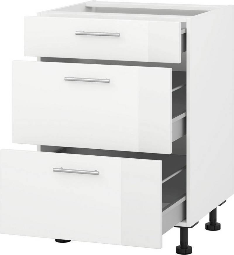 KOCHSTATION Herdumbauschrank "KS-Scafa" Breite 60 cm, mit zwei Auszügen und einem Schubkasten von KOCHSTATION