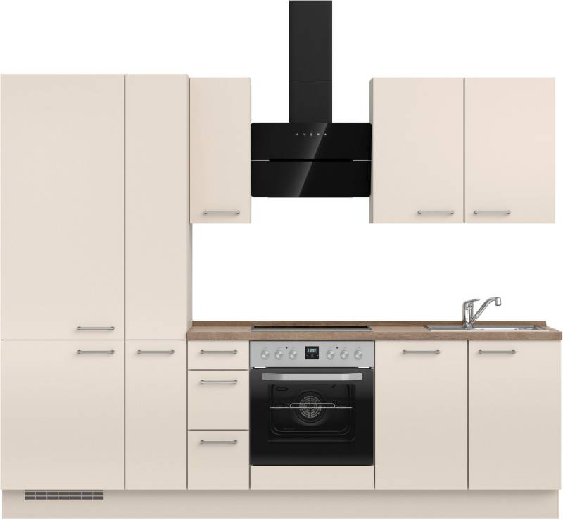 nobilia® Küchenzeile "Laser II", vormontiert, Ausrichtung wählbar, Breite 270 cm, wahlw. mit E-Geräten von nobilia®