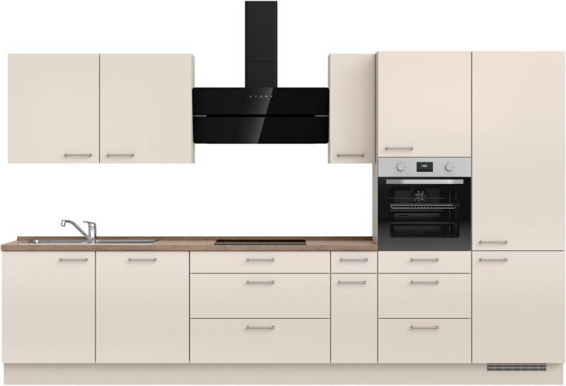 nobilia® Küchenzeile "Laser II", vormontiert, Ausrichtung wählbar, Breite 360 cm, wahlw. mit E-Geräten von nobilia®