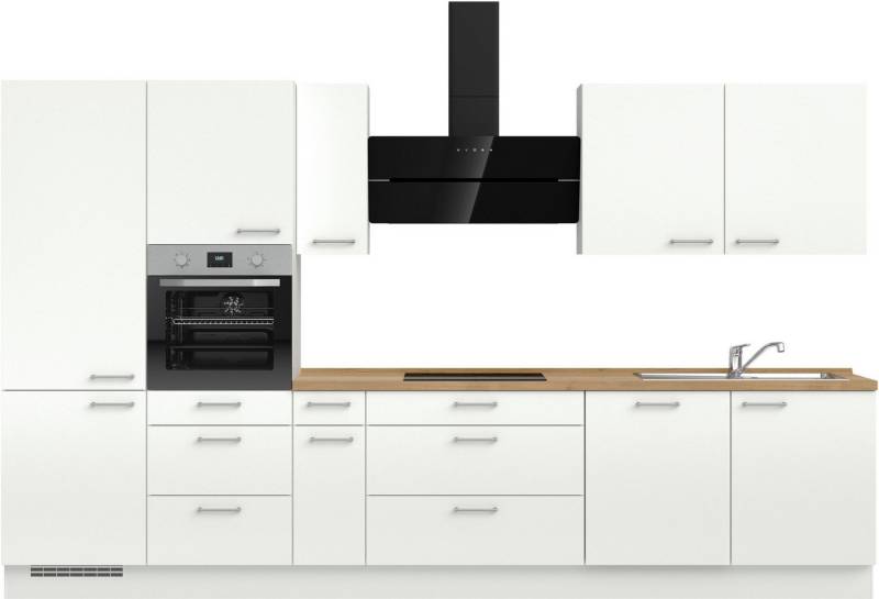 nobilia® Küchenzeile "Laser II", vormontiert, Ausrichtung wählbar, Breite 360 cm, wahlw. mit E-Geräten von nobilia®