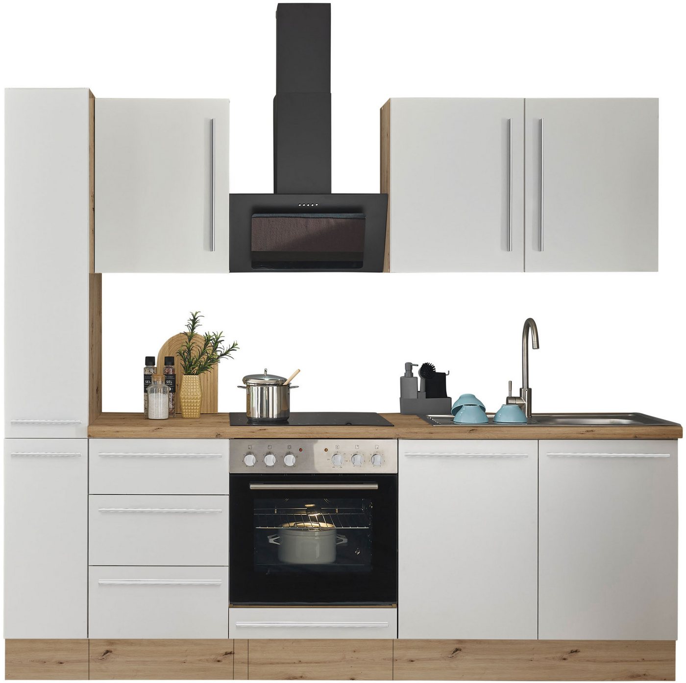 KOCHSTATION Küchenzeile Florida, Breite 240 cm, wahlweise mit E-Geräten,Softclose für Türen/Schubkästen KOCHSTATION Küchenzeile Florida, Breite 240 cm, wahlweise mit E-Geräten,Softclose für Türen/Schubkästen von KOCHSTATION