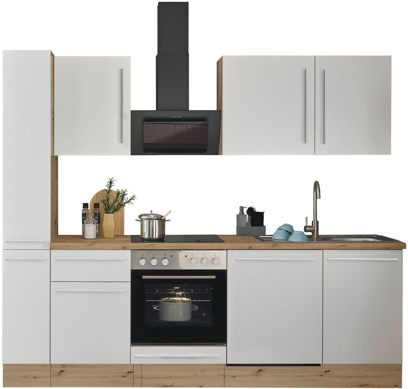 KOCHSTATION Küchenzeile Florida, Breite 250 cm, wahlweise mit E-Geräten,Softclose für Türen/Schubkästen KOCHSTATION Küchenzeile Florida, Breite 250 cm, wahlweise mit E-Geräten,Softclose für Türen/Schubkästen von KOCHSTATION