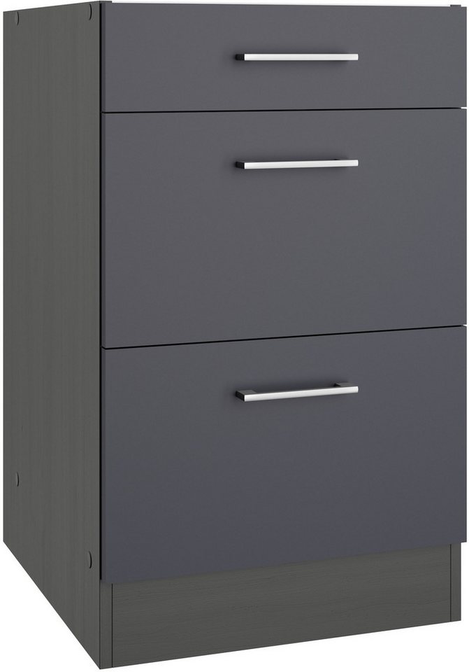 KOCHSTATION Unterschrank KS-Milan HELD Möbel, Auszugschrank 100 cm, matte oder hochglänzende Fronten von KOCHSTATION