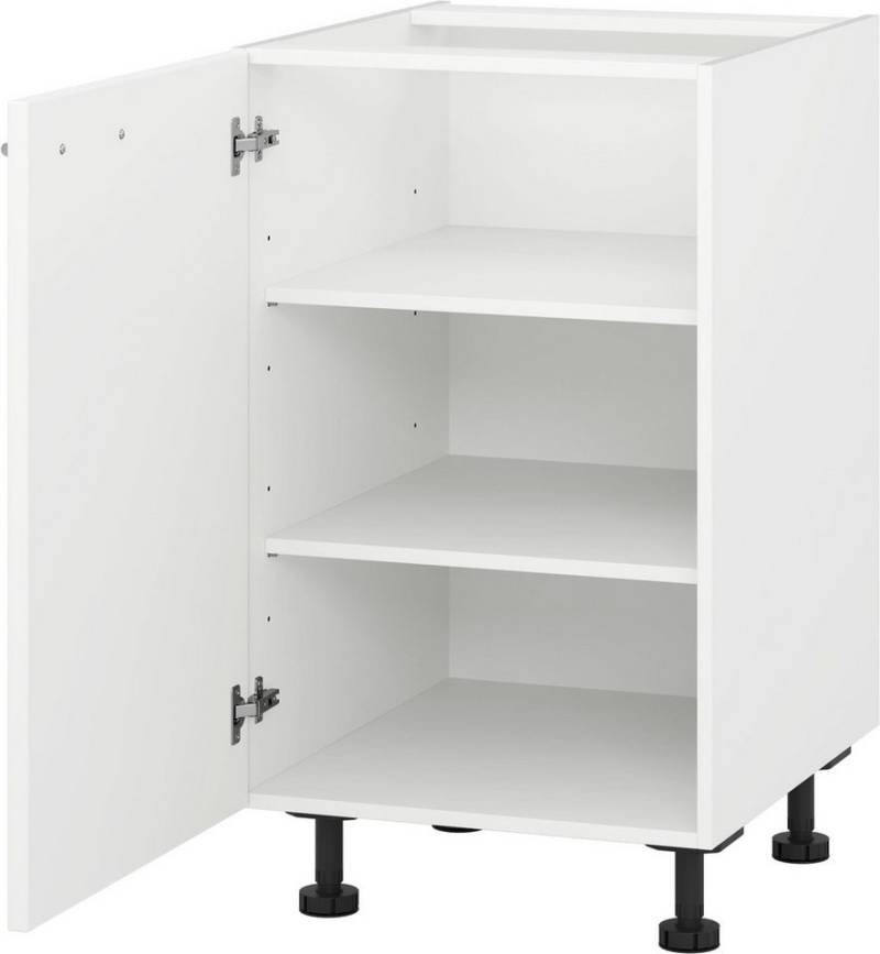 KOCHSTATION Unterschrank "KS-Scafa" mit zwei Einlegeböden in verschiedenen Breiten, wahlweise Türanschlag rechts oder links von KOCHSTATION