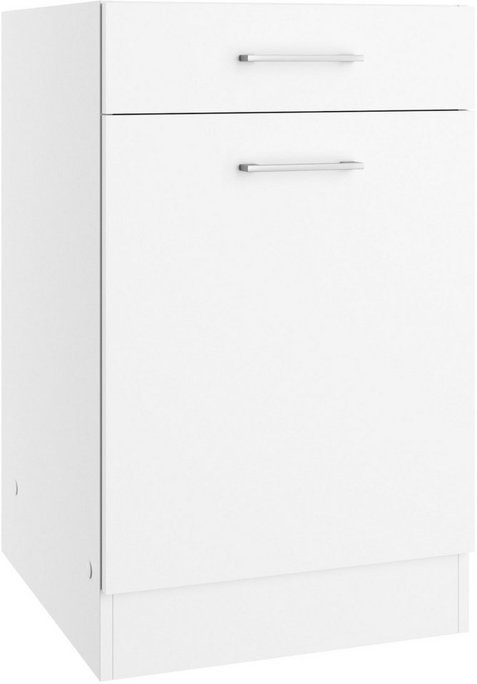 KOCHSTATION Unterschrank KS-Milan Unterschrank 50 cm, matte oder hochglänzende Fronten von KOCHSTATION