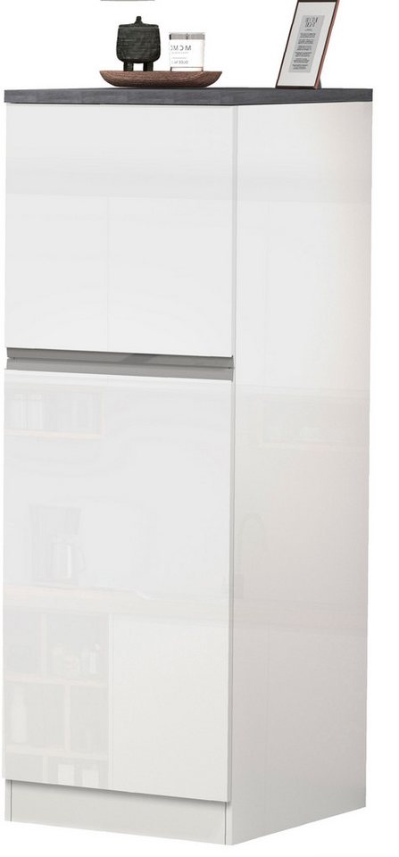 KOCHSTATION Vorratsschrank KS-Sole,Hauswirtschaftsschrank,Stauschrank,Küchenschrank Breite/Höhe 60/165 cm, 5 Fächer von KOCHSTATION
