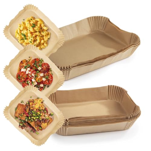 RACHS KOCHWERK Backpapier für Heißluftfritteuse 2er-Set | 4,5 Liter & 9 Liter | Backpapierschale antihaftbeschichtet & ölbeständig | 100 Stück Airfryer Backpapier – flexible Form RACHS KOCHWERK Backpapier für Heißluftfritteuse 2er-Set | 4,5 Liter & 9 Liter | Backpapierschale antihaftbeschichtet & ölbeständig | 100 Stück Airfryer Backpapier – flexible Form von Kochwerk