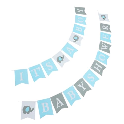 KOCKSHION 1 Satz Hängendes Shower Banner Set Cartoon Design für Jungen Partydekoration für Babyparty Geburtstagsfeier und Fotoshootings von KOCKSHION
