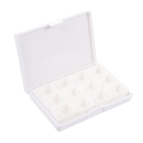KOCKSHION 1 Satz Tragbarer Farbkasten Würfel Unterlage Miniatur Leerer Aquarellkasten Nasse Palette Aquarellpalette Leer Kleine Farbbehälter Container Bausatz Aquarell-Palette Weiß Plastik KOCKSHION 1 Satz Tragbarer Farbkasten Würfel Unterlage Miniatur Leerer Aquarellkasten Nasse Palette Aquarellpalette Leer Kleine Farbbehälter Container Bausatz Aquarell-Palette Weiß Plastik von KOCKSHION