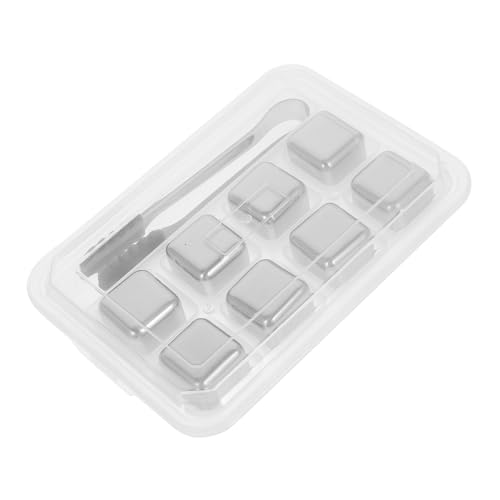 KOCKSHION 1 Satz Whisky Steine Set mit Zange Wiederverwendbare Eiskugeln für Whisky Cocktails und Kalte Getränke Teiliges Set für Perfekten Genuss KOCKSHION 1 Satz Whisky Steine Set mit Zange Wiederverwendbare Eiskugeln für Whisky Cocktails und Kalte Getränke Teiliges Set für Perfekten Genuss von KOCKSHION