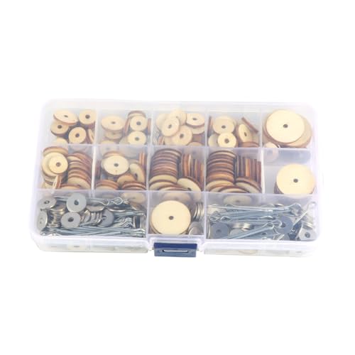 KOCKSHION 1 Schachtel DIY Holz Gelenkverbinder Teile Rotierbare Puppen Gelenke für Teddybären und Handarbeiten Leicht und für Bastelprojekte und Eltern Aktivitäten von KOCKSHION