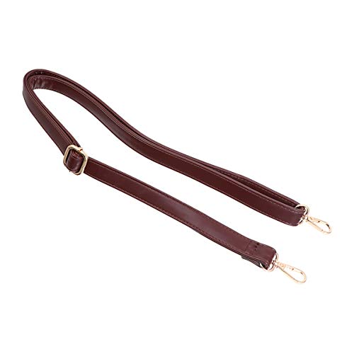 KOCKSHION 1 Stück Verstellbarer PU Leder Schultergurt mit Karabinern für Handtaschen und Umhängetaschen Perfekter Ersatzriemen Kaffee für DIY Taschenaccessoires von KOCKSHION