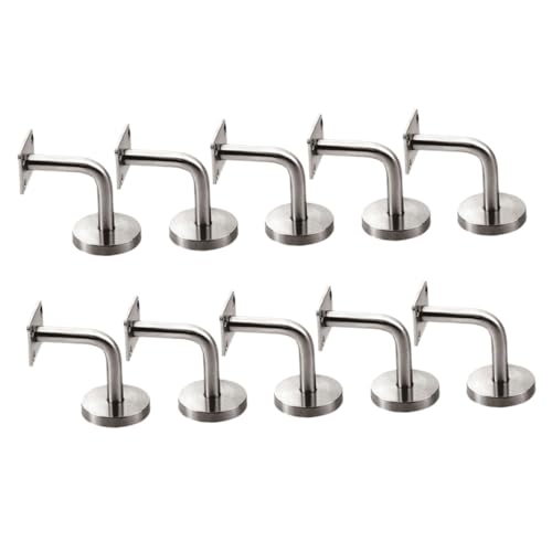 KOCKSHION 10 Stück Handlaufhalter aus Massivem Edelstahl Wandmontage Treppengeländer Stützbügel Rostfrei Langlebig für Bad Flur Hotel Büro Gym Rutschhemmend Stabil KOCKSHION 10 Stück Handlaufhalter aus Massivem Edelstahl Wandmontage Treppengeländer Stützbügel Rostfrei Langlebig für Bad Flur Hotel Büro Gym Rutschhemmend Stabil von KOCKSHION