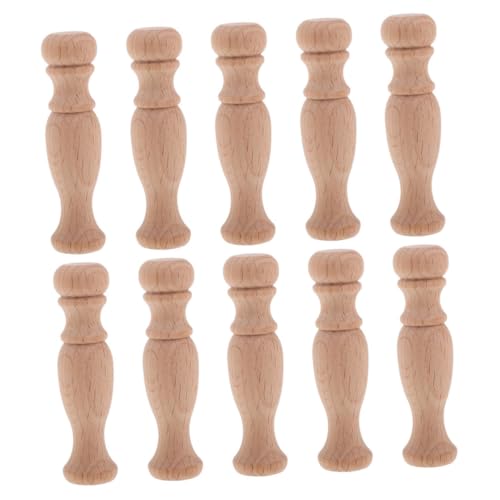 KOCKSHION 10stücke Holzspindeln Zum Selbermachen Handgeschnitzte Römische Säulen Unbemalte Spindeln Für Möbel Und Heimwerkerprojekte Massivholzbaluster Für Geländer Und Dekoration von KOCKSHION