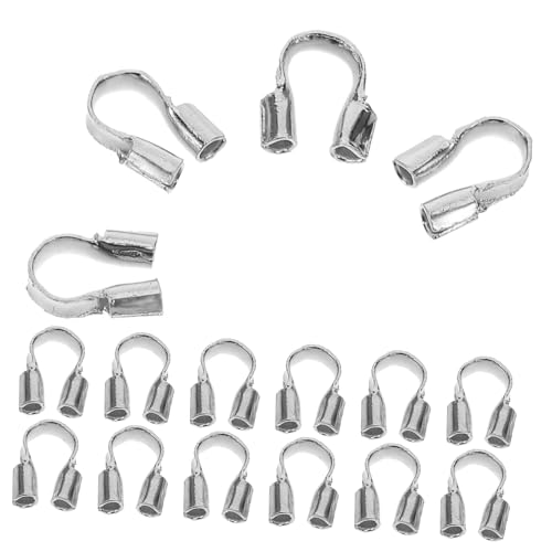 KOCKSHION 100 Stück U Förmige Drahtschützer Kupfer für DIY Schmuckherstellung Schutz für Armbänder und Ohrringe Langlebig und Hautfreundlich für Kreative Projekte von KOCKSHION