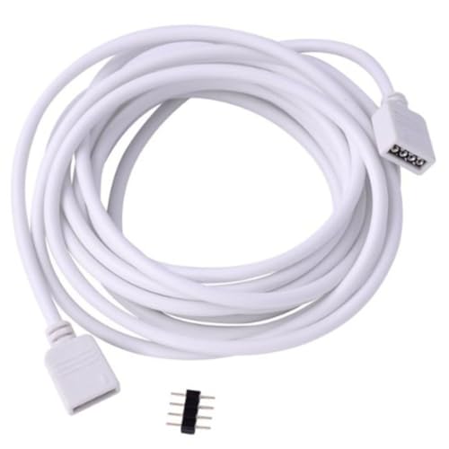 KOCKSHION 10M LED Rgb Strip Verlängerungskabel mit Poligem Stecker Weiße Verbindung für Smd Lichtstreifen Installieren Lagern von KOCKSHION