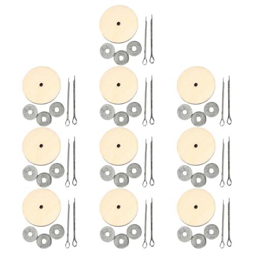 KOCKSHION 10Sätze DIY Bärenpuppen Gelenke Holz Gelenkverbindungen für Plüschpuppen Handgemachtes Puppenzubehör Bastelbedarf für Eltern Interaktion Sicher und Langlebig von KOCKSHION