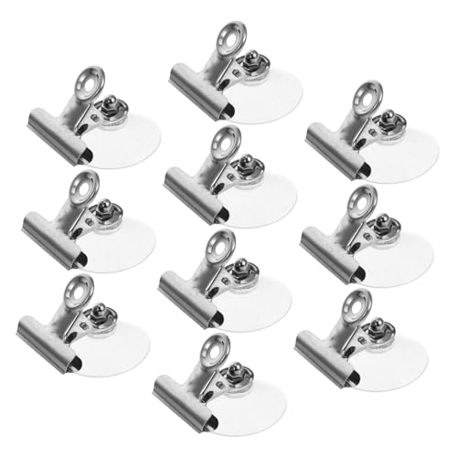 KOCKSHION 10Stücke Saugnapf Clips Wiederverwendbare Metallklammern für Fenster Kühlschrank und Badezimmer zum Sichern von Notizen und Tickets Kompakt und Effizient KOCKSHION 10Stücke Saugnapf Clips Wiederverwendbare Metallklammern für Fenster Kühlschrank und Badezimmer zum Sichern von Notizen und Tickets Kompakt und Effizient von KOCKSHION