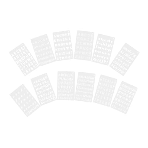 KOCKSHION 12 Blatt Teiliges Pet Schablonen mit Buchstaben Wiederverwendbar und Robust für Präzises Malen Wänden Möbeln Stoffen für DIY Bastelprojekte und Schuldekorationen KOCKSHION 12 Blatt Teiliges Pet Schablonen mit Buchstaben Wiederverwendbar und Robust für Präzises Malen Wänden Möbeln Stoffen für DIY Bastelprojekte und Schuldekorationen von KOCKSHION