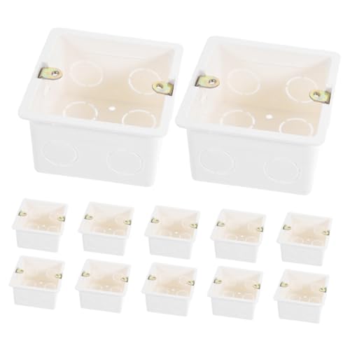KOCKSHION 12 Stück PVC Wandsteckdosenbox Unterputz Steckdose für Tv Tablet und Haushaltsgeräte Sichere Verborgene Installation Langlebig und Zuverlässig KOCKSHION 12 Stück PVC Wandsteckdosenbox Unterputz Steckdose für Tv Tablet und Haushaltsgeräte Sichere Verborgene Installation Langlebig und Zuverlässig von KOCKSHION