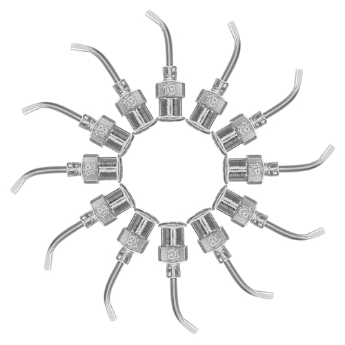 KOCKSHION 12 Stück Teiliges Stumpfe Dosiernadel Edelstahl Gebogen Präzise Klebstoffapplikation Vielseitig Einsetzbar für DIY Bastelprojekte und Industrielle Anwendungen KOCKSHION 12 Stück Teiliges Stumpfe Dosiernadel Edelstahl Gebogen Präzise Klebstoffapplikation Vielseitig Einsetzbar für DIY Bastelprojekte und Industrielle Anwendungen von KOCKSHION