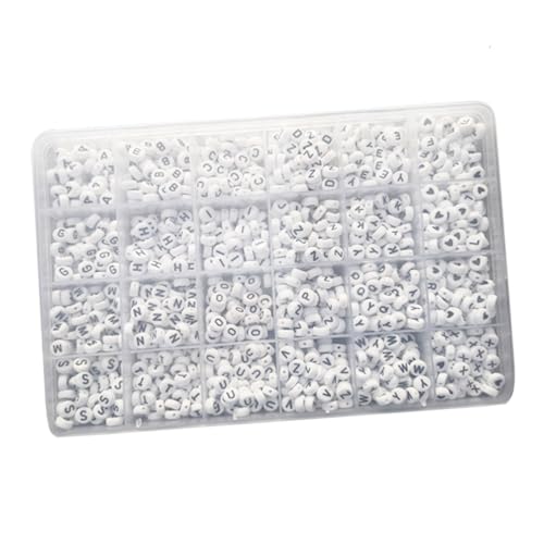 KOCKSHION 1350 Stück Kunststoff Buchstabenperlen Fächer Oblate Beads für DIY Schmuckherstellung Lernspielzeug Kreativität Feinmotorik und Denkvermögen für Armbänder und Halsketten KOCKSHION 1350 Stück Kunststoff Buchstabenperlen Fächer Oblate Beads für DIY Schmuckherstellung Lernspielzeug Kreativität Feinmotorik und Denkvermögen für Armbänder und Halsketten von KOCKSHION