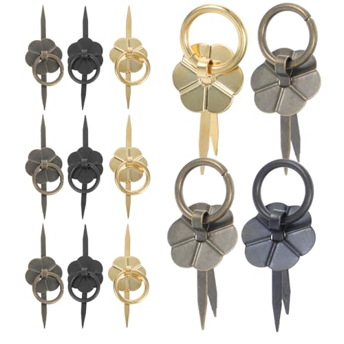 KOCKSHION 15 Stück Retro Mini Metallgriffe für Möbelprojekte Antike Design für Küchenschränke Schlafzimmer und DIY Dekoration von KOCKSHION