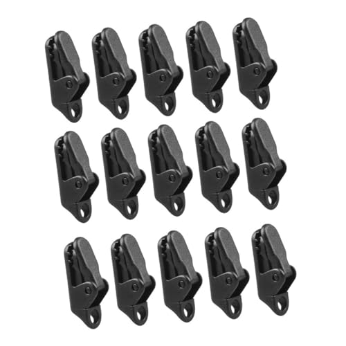 KOCKSHION 15 Stück Teiliges Winddichte Zeltclips aus Robustem mit Einzigartigem Design Hohe Haltekraft Flexibel und Langlebig für Outdoor Camping Markisen und Planenbefestigung von KOCKSHION