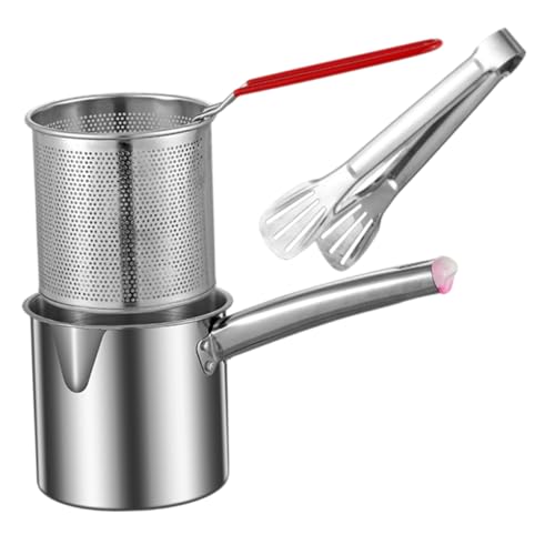 KOCKSHION 1Satz Fritteuse Multifunktionale Fritteuse für Schnelles Frittieren Kochen und Eintöpfe Ölspritze für Zuhause und Leckere Pommes Frites von KOCKSHION
