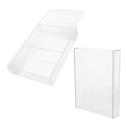 KOCKSHION 2 Stück Acrylbox für Hochzeitsdekoration Transparente DIY Vitrine zur Präsentation von Getrockneten Blumen und Erinnerungsstücken als für Besondere Anlässe von KOCKSHION