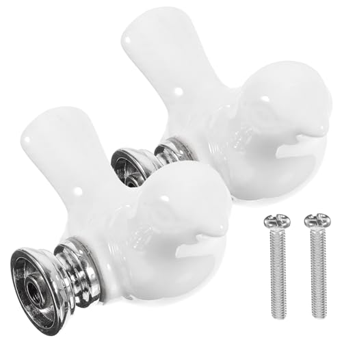 KOCKSHION 2 Stück Europäischer Stil Keramikgriffe Weiß Silber Moderne Runde Schubladenknöpfe für Schrank Kommode Kinderzimmer Einfache Montage Dekorative Möbelbeschläge mit Retro KOCKSHION 2 Stück Europäischer Stil Keramikgriffe Weiß Silber Moderne Runde Schubladenknöpfe für Schrank Kommode Kinderzimmer Einfache Montage Dekorative Möbelbeschläge mit Retro von KOCKSHION