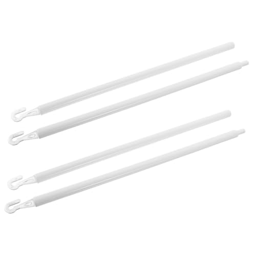 KOCKSHION 2 Stück Fensterblind Stangen Verdunkelungsrollo Ersatzstangen mit Haken Installieren für Innenjalousien und Gardinen Praktische Lösung für Zuhause von KOCKSHION