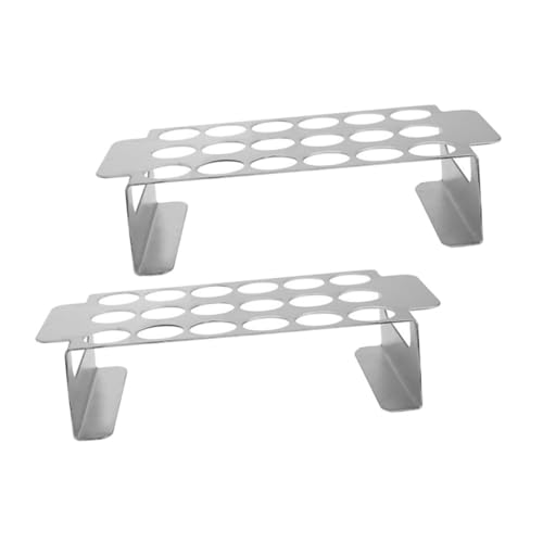 KOCKSHION 2 Stück Grill Rack aus mit Löchern für Bbq Praktischer Jalapeno Halter für Grill für Outdoor Camping und Hähnchenschenkel Grillen KOCKSHION 2 Stück Grill Rack aus mit Löchern für Bbq Praktischer Jalapeno Halter für Grill für Outdoor Camping und Hähnchenschenkel Grillen von KOCKSHION