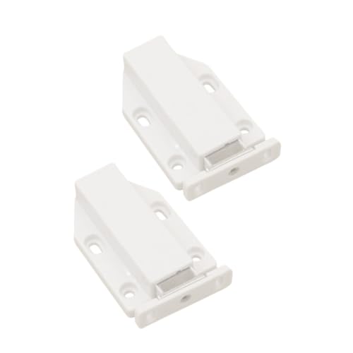 KOCKSHION 2 Stück Heavy Duty Magnetischer Druckverschluss Edelstahl Touch Open Latch für Schranktüren Kabinettmagnet Selbstschließend Installieren und Bedienen von KOCKSHION