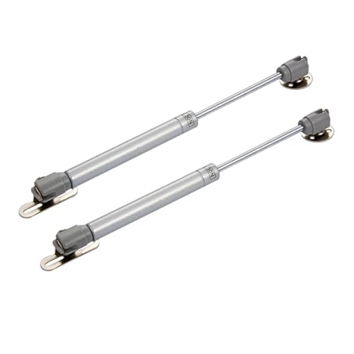 KOCKSHION 2 Stück Hydraulische Gasdruckfeder für Schranktüren Möbelstütze mit Metallplatte Satinierte Oberfläche Stoßdämpfer für Küchen und Oberschränke Vielseitiger Türlift von KOCKSHION