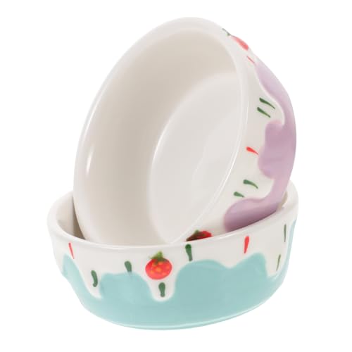 KOCKSHION 2 Stück Keramik Futternapf Klein rutschfest Kippsicher Futter Wasserschale für Hamster Meerschweinchen Kaninchen Igel Nagetiere Kleintiere KOCKSHION 2 Stück Keramik Futternapf Klein rutschfest Kippsicher Futter Wasserschale für Hamster Meerschweinchen Kaninchen Igel Nagetiere Kleintiere von KOCKSHION