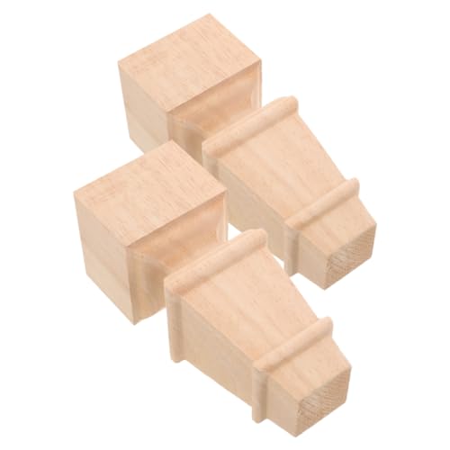 KOCKSHION 2 Stück Möbelfüße Massivem Holz Stabile Ersatz Möbelbeine für Schrank Tisch und Sofa Langlebige Holzfüße für Kommode und Sitzmöbel Nordischer Stil von KOCKSHION