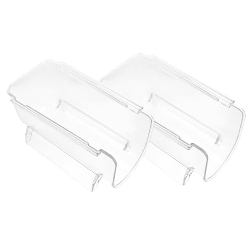 KOCKSHION 2 Stück Teiliges Transparentes Weinregal Stapelbarer Weinflaschenhalter für Küche und Bar Stabiler Organizer aus zur Flaschenlagerung und Präsentation von KOCKSHION