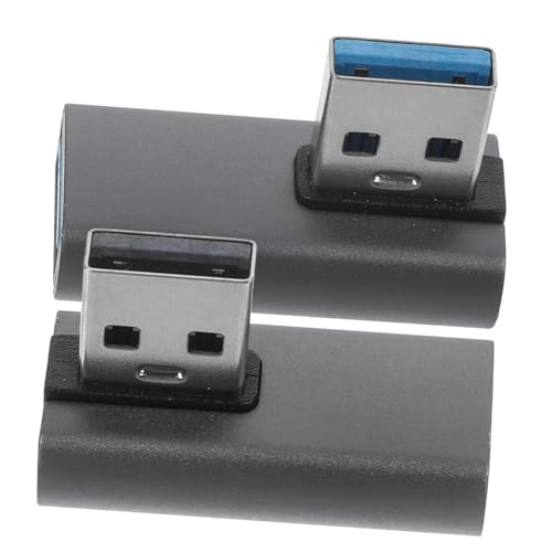 KOCKSHION 2 Stück USB Winkeladapter USB A Stecker Buchse für Enge Räume für Computer Drucker Kameras und Mehr von KOCKSHION