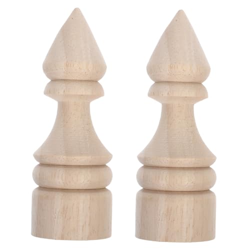 KOCKSHION 2stücke Geschnitzte Finialen Für Innendekoration Und Garten Unbehandelte Holzsäulen Für DIY-projekte Und Kreative Bastelarbeiten Robuste Und Langlebige Säulenabschlüsse KOCKSHION 2stücke Geschnitzte Finialen Für Innendekoration Und Garten Unbehandelte Holzsäulen Für DIY-projekte Und Kreative Bastelarbeiten Robuste Und Langlebige Säulenabschlüsse von KOCKSHION