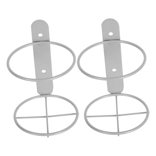 KOCKSHION 2 Stück Wandmontierter Weinhalter Metallregal für Weinflaschen Eleganter Flaschenorganizer für Küche Bar und Stilvolle Dekoration Silber von KOCKSHION