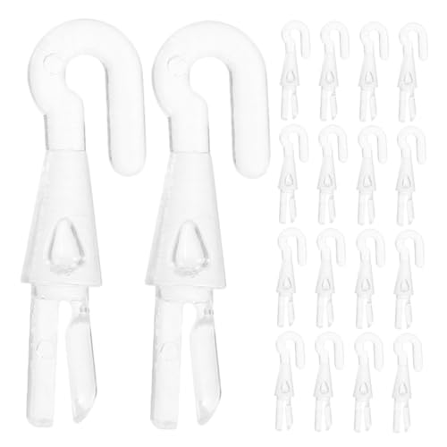 KOCKSHION 20 Stück Blind Wand Haken Ersatzteile für Jalousien Klare Wandschwenkhaken und Griffbefestigung für Heimvorhänge Vielseitige Lösung zur Anpassung von Jalousien von KOCKSHION